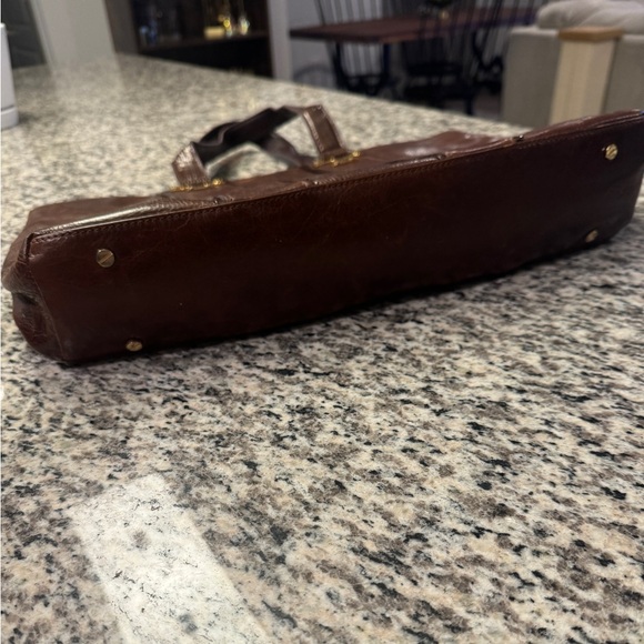 Tory Burch Brown Leather Tote - Picture 2 of 5